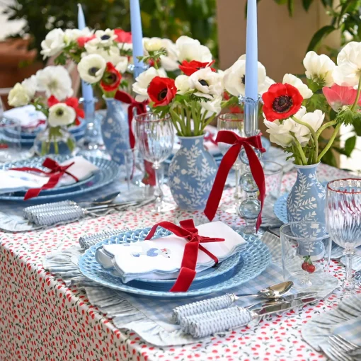 Mrs. Alice Blue Basketweave Starter Plate< Summer Crockery | Starter Plates