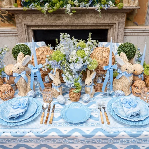 Mrs. Alice Blue Basketweave Starter Plates (Set of 4)< Summer Crockery | Starter Plates