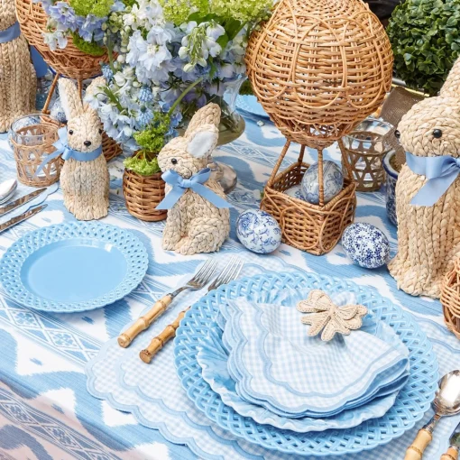 Mrs. Alice Blue Basketweave Starter Plate< Summer Crockery | Starter Plates