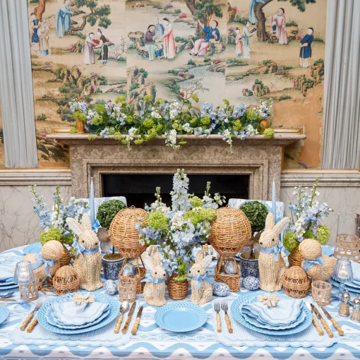 Mrs. Alice Blue Basketweave Starter Plates (Set of 4)< Summer Crockery | Starter Plates