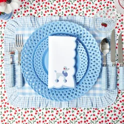 Mrs. Alice Blue Basketweave Starter Plate< Summer Crockery | Starter Plates