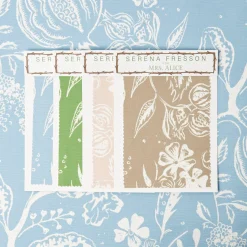 Mrs. Alice Blue Chelsea Square Fabric< Serena Fresson Fabrics