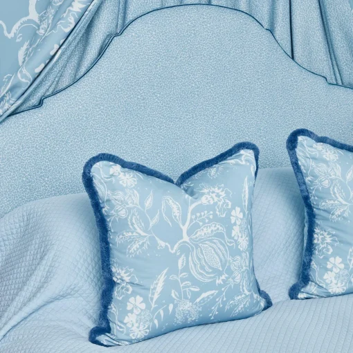 Mrs. Alice Blue Chelsea Square Fabric< Serena Fresson Fabrics