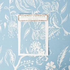 Mrs. Alice Blue Chelsea Square Fabric< Serena Fresson Fabrics