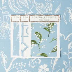Mrs. Alice Blue Chelsea Square Fabric< Serena Fresson Fabrics