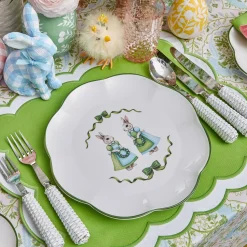 Mrs. Alice Blue Cottontail Bunny Dinner Plate< Dinner Plates