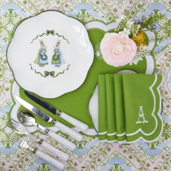 Mrs. Alice Blue Cottontail Bunny Dinner Plate< Dinner Plates