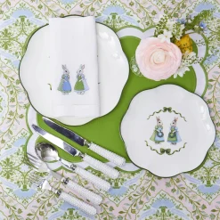 Mrs. Alice Blue Cottontail Bunny Starter Plate< Starter Plates