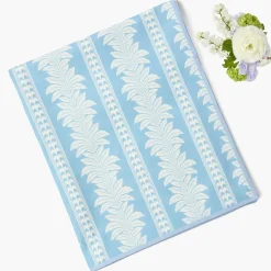 Mrs. Alice Blue Fern Stripe Tablecloth< Summer Table Linen | Tablecloths