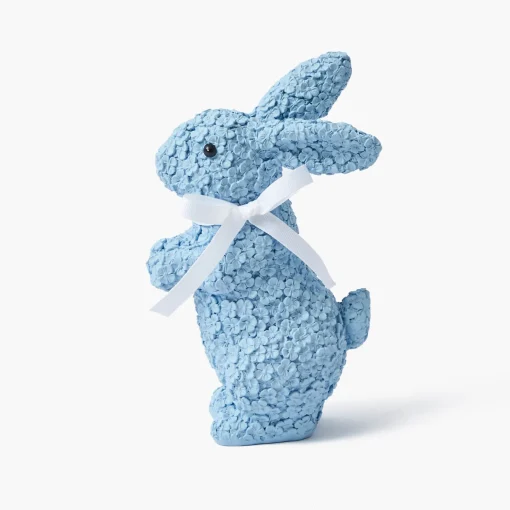 Mrs. Alice Blue Floral Bunny (Pair)< Spring Decorations