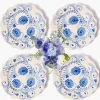 Mrs. Alice Blue Flowers Dinner Plates (Set of 4)< Dinner Plates | Crockery Sets