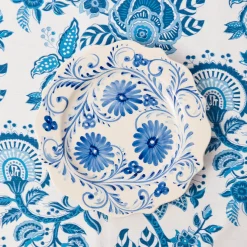 Mrs. Alice Blue Flowers Dinner Plate< Dinner Plates