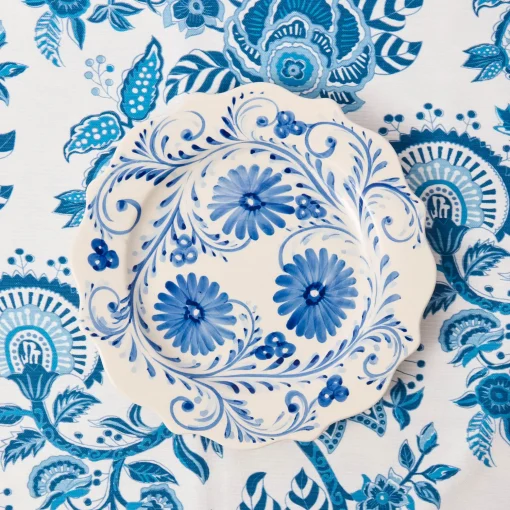 Mrs. Alice Blue Flowers Dinner Plate< Dinner Plates