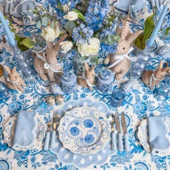 Mrs. Alice Blue Flowers Dinner Plate< Dinner Plates