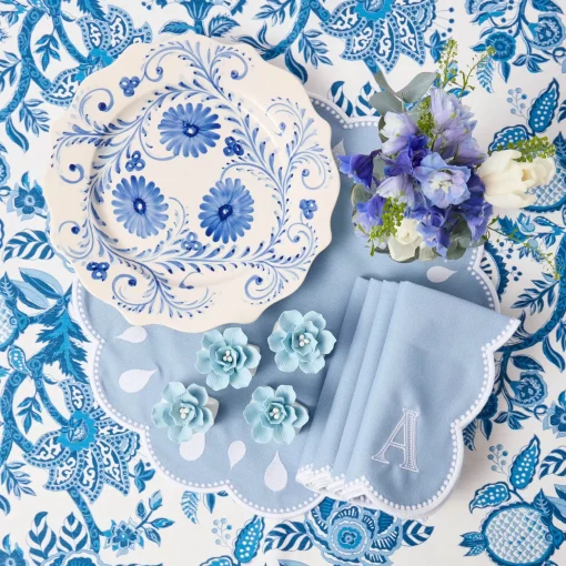 Mrs. Alice Blue Flowers Dinner Plate< Dinner Plates