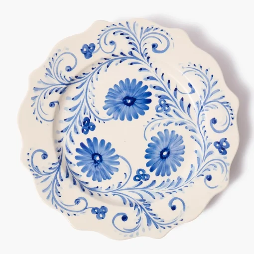 Mrs. Alice Blue Flowers Starter Plate< Starter Plates