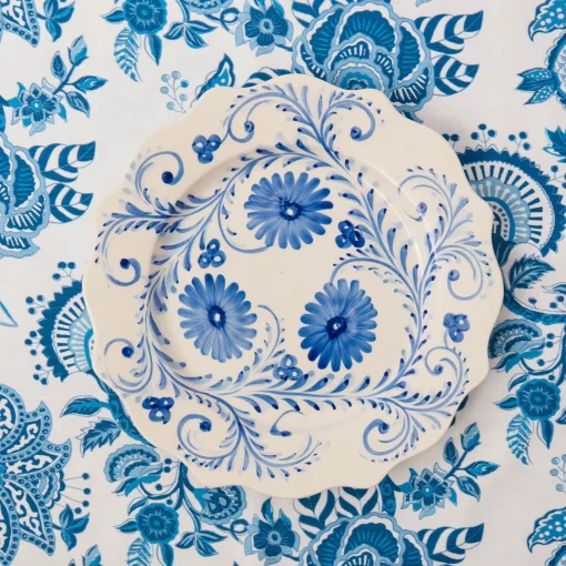 Mrs. Alice Blue Flowers Starter Plate< Starter Plates
