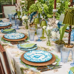 Mrs. Alice Blue Fluted Glassware (Set of 8)< Glasses | Glassware Sets