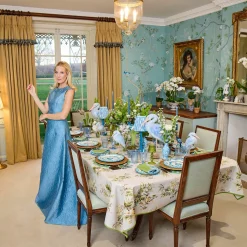 Mrs. Alice Blue Fluted Glassware (Set of 8)< Glasses | Glassware Sets