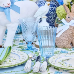 Mrs. Alice Blue Fluted Water Glasses (Set of 4)< Glasses