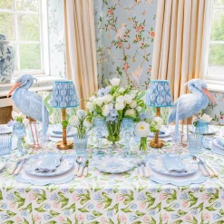Mrs. Alice Blue Fluted Water Glasses (Set of 4)< Glasses
