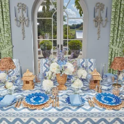 Mrs. Alice Blue Fringe Napkins (Set of 4)< Napkins | Mrs. Alice Monogram