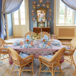 Mrs. Alice Blue Fringe Napkins (Set of 4)< Napkins | Mrs. Alice Monogram