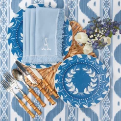 Mrs. Alice Blue Fringe Napkins (Set of 4)< Napkins | Mrs. Alice Monogram