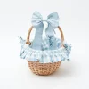 Mrs. Alice Blue Gingham Basket< Spring Decorations