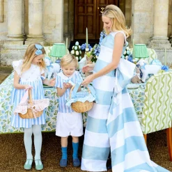 Mrs. Alice Blue Gingham Basket< Spring Decorations