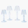 Mrs. Alice Blue Glass Lantern Tea Light Holder Set< Summer Candleware | Candle Holders
