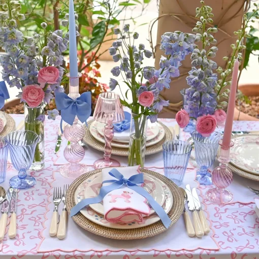Mrs. Alice Blue Grosgrain Bow - 20cm (Set of 4)< Napkin Rings & Bows