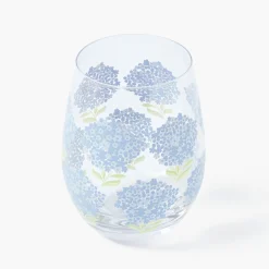 Mrs. Alice Blue Hydrangea Glasses (Set of 4)< Glasses