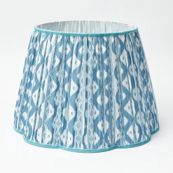 Mrs. Alice Blue Ikat Lampshade (40cm)< Lampshades