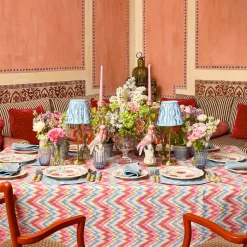 Mrs. Alice Blue Ikat Lampshade (18cm)< Summer Lighting | Lampshades