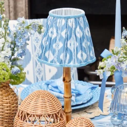 Mrs. Alice Blue Ikat Lampshade (18cm)< Summer Lighting | Lampshades
