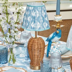 Mrs. Alice Blue Ikat Lampshade (18cm)< Summer Lighting | Lampshades