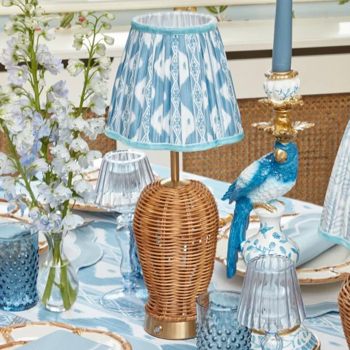 Mrs. Alice Blue Ikat Lampshade (18cm)< Summer Lighting | Lampshades