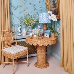Mrs. Alice Blue Ikat Lampshade (40cm)< Lampshades