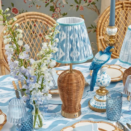 Mrs. Alice Blue Ikat Lampshade (18cm)< Summer Lighting | Lampshades