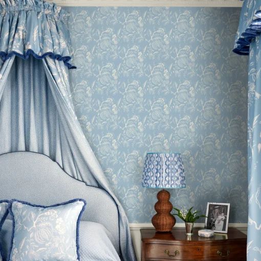 Mrs. Alice Blue Ikat Lampshade (40cm)< Lampshades