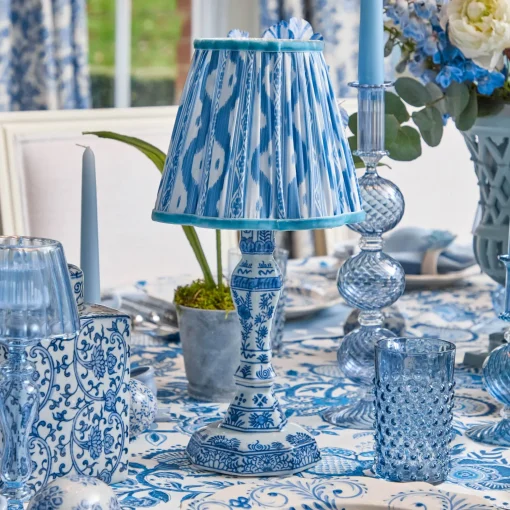 Mrs. Alice Blue Ikat Lampshade (18cm)< Summer Lighting | Lampshades