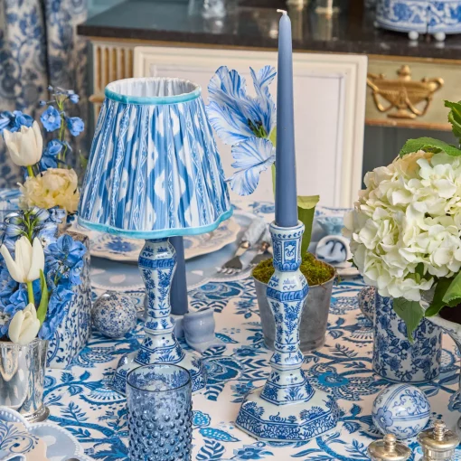 Mrs. Alice Blue Ikat Lampshade (18cm)< Summer Lighting | Lampshades