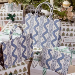 Mrs. Alice Blue Ikat Pochette< Mrs. Alice Tote Bags | Mrs. Alice Monogram