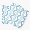 Mrs. Alice Blue Ikat Seat Pad Cushion< Cushions