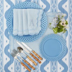Mrs. Alice Blue Ikat Tablecloth< Tablecloths | For Her