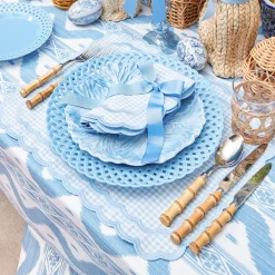 Mrs. Alice Blue Ikat Tablecloth< Tablecloths | For Her