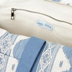 Mrs. Alice Blue Ikat Travel Bag< Mrs. Alice Tote Bags | Mrs. Alice Monogram