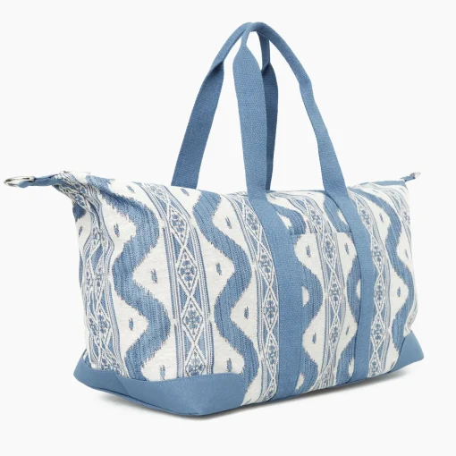 Mrs. Alice Blue Ikat Travel Bag< Mrs. Alice Tote Bags | Mrs. Alice Monogram