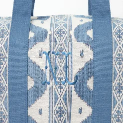 Mrs. Alice Blue Ikat Travel Bag< Mrs. Alice Tote Bags | Mrs. Alice Monogram